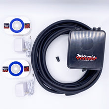 Load image into Gallery viewer, Load image into Gallery viewer, Dual Wireless Chimes Kit with single hose transmitter 
