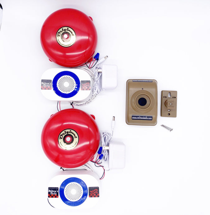 Motion Activated Dual Chimes and Two Bells with single motion detector