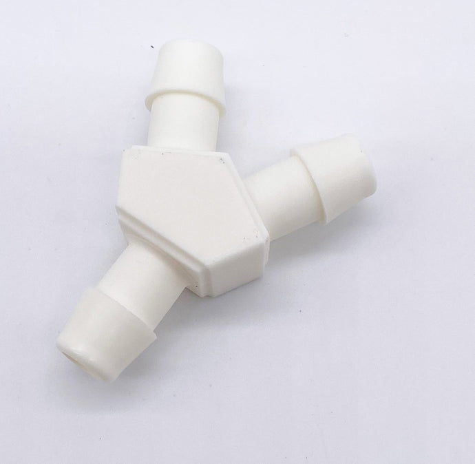 white nylon Y Hose Splitter connect two hoses to one