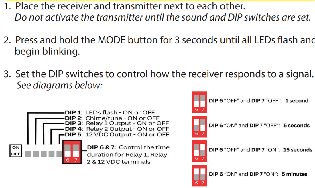 How to turn off the blue LED light on your Milton's Bells chime receiver