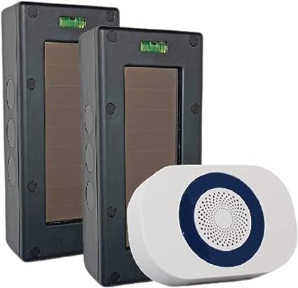 Milton's Bells Invisible Fence Chime Kit – Solar-Powered Security System with One Mile Range