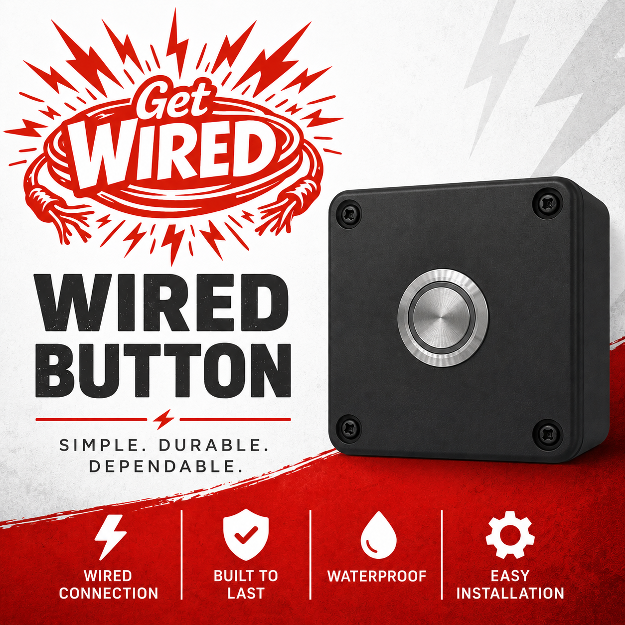 X5 Wired Warehouse Chime Kit - SKU: MB X5 WWDB