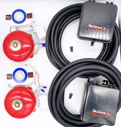 Wireless Driveway Alarm Kit – Dual Driveway Monitoring with 2 Transmitters, 2 Chimes, and 2 "Original" Bells™