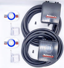 Load image into Gallery viewer, Load image into Gallery viewer, Dual Wireless Chimes Kit with Two hose Transmitters 
