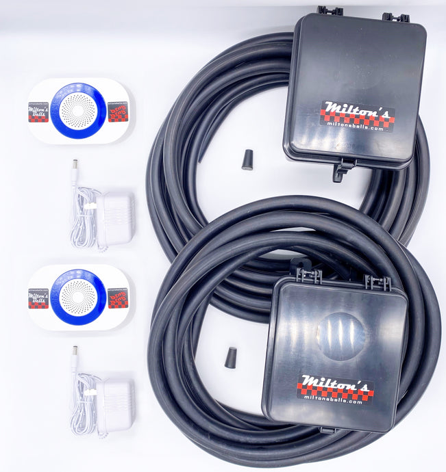 Dual Wireless Chimes Kit with Two hose Transmitters 