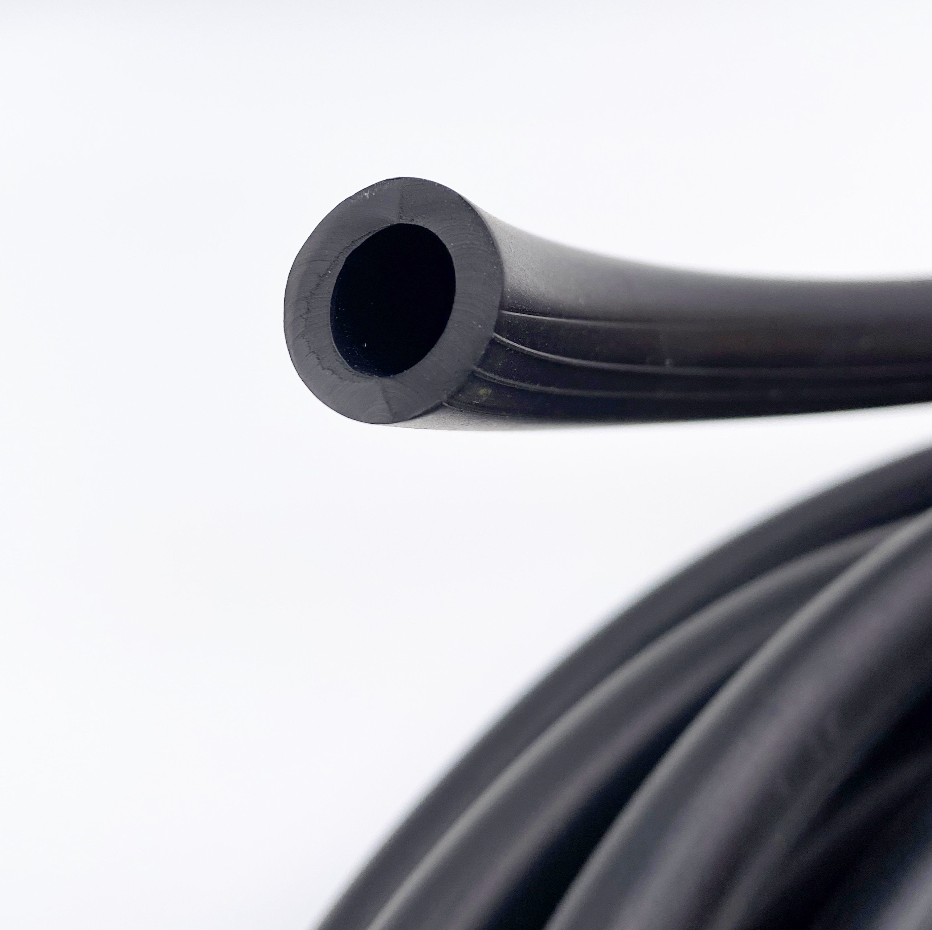 detail photo of end of milton driveway signal tubing