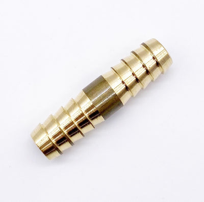 Brass Hose Splicer for 3/8" Driveway Signal Hoses – Durable, No-Clamp Connector for Heavy-Duty Use