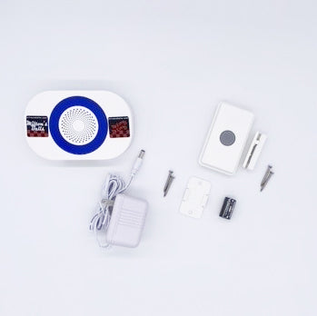 wireless chime with button contact switch for mailbox