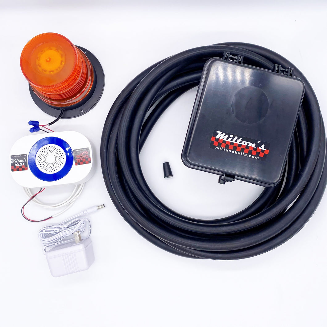 Strobe Light Chime Kit black box transmitter and driveway signal hose
