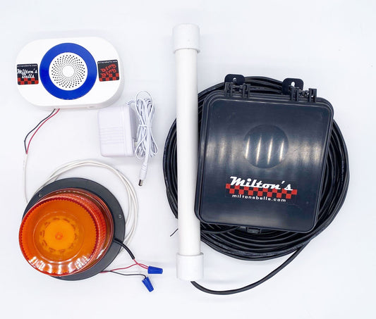 Probe Chime and Strobe Light Kit showing wiring between strobe and chime